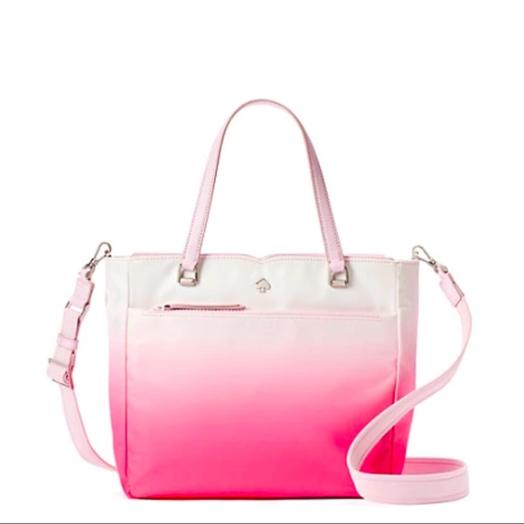 kate spade Handbags - NWT Kate Spade hot pink/white ombré purse 💕